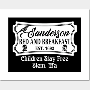 Sanderson bed and breakfast Halloween t shirt Funny Posters and Art